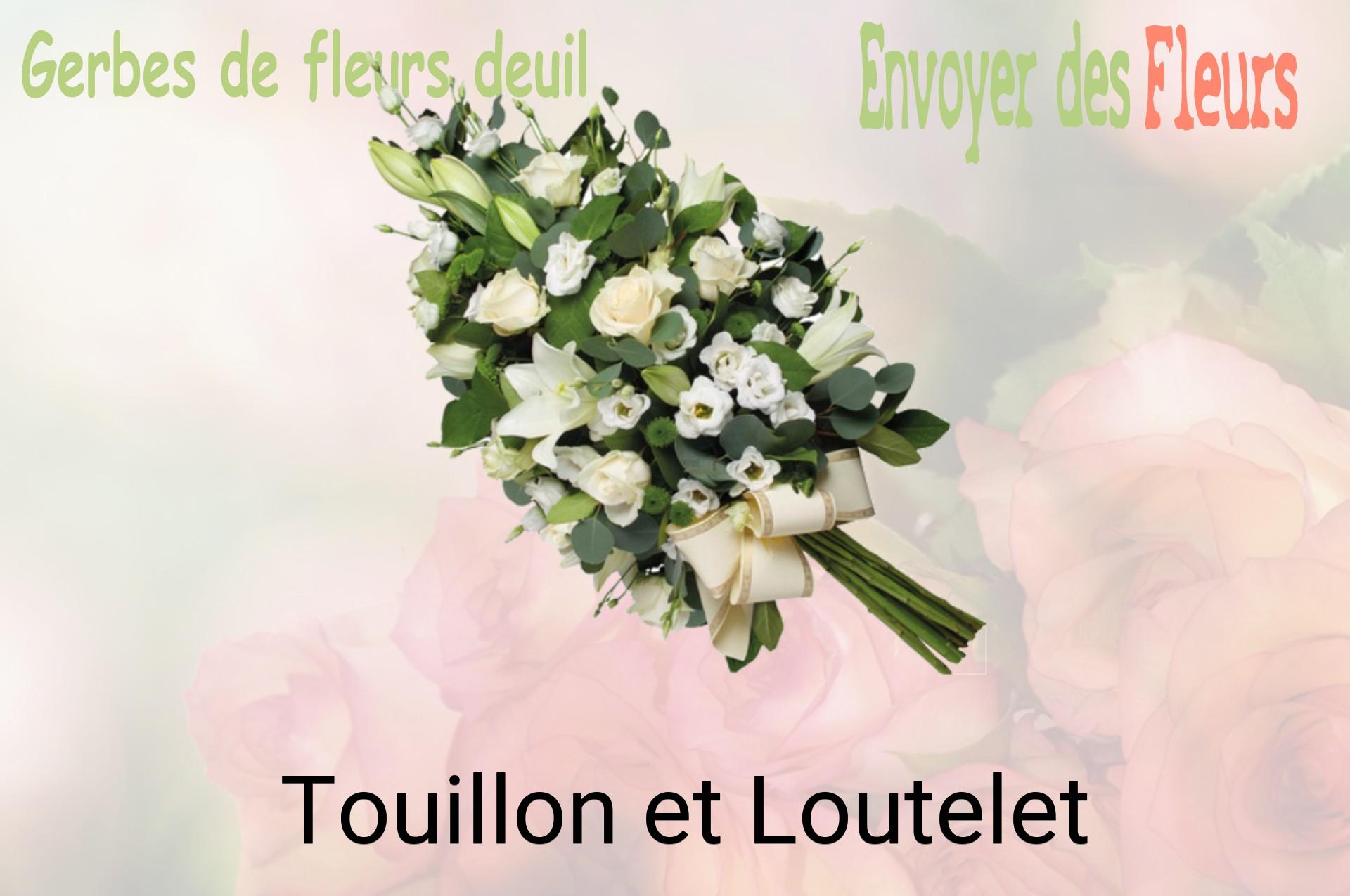 Gerbe de fleurs de deuil livrée à Touillon-et-Loutelet